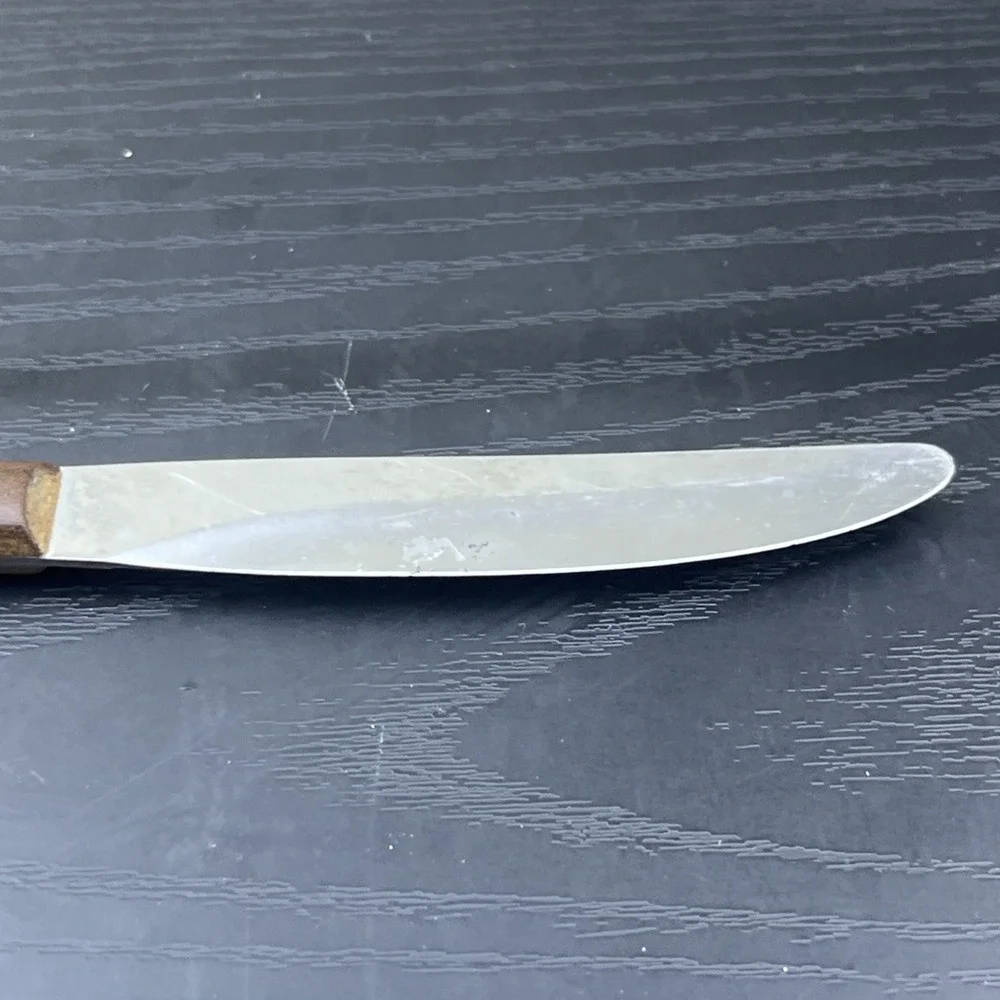 Cutco No. 47 Smooth Edge Steak Table Knife Brown Handle USA Excellent Condition